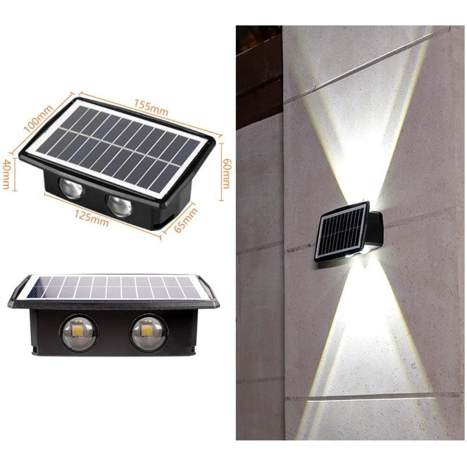Modern Outdoor Solar Wall Lights with Waterproof Design - Solar Light