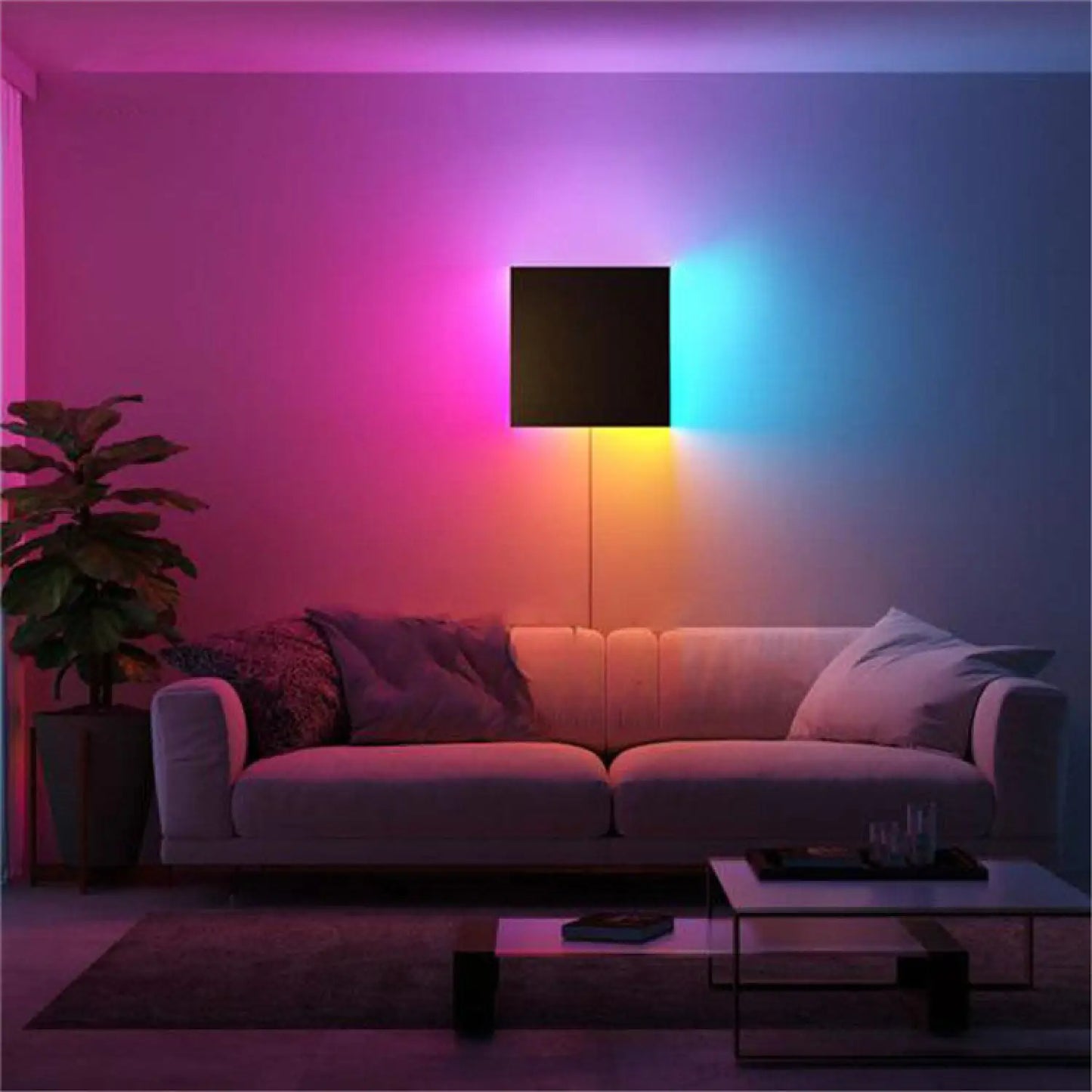 Modern RGB LED Wall Light in Living Room and Bedroom for Decor - Wall Mount Fixture