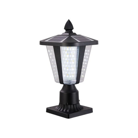 Modern Solar LED Lights with Adjustable Brightness for Pillars - Black - 12V Hanging Light