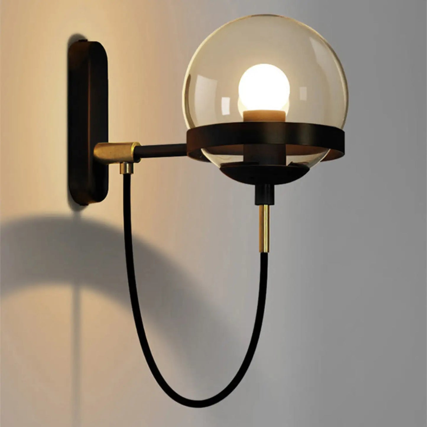 Modern Wall Light Sconces with Retro Design for Stylish Interiors - Black - 12V Hanging Light