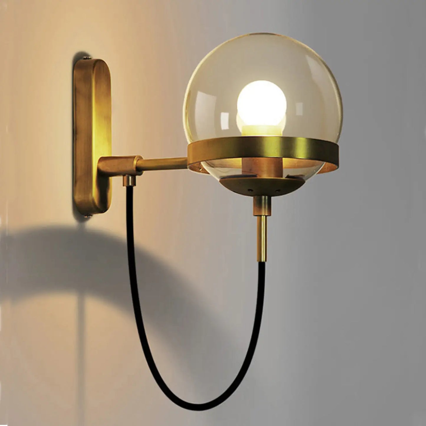Modern Wall Light Sconces with Retro Design for Stylish Interiors - Gold - 12V Hanging Light