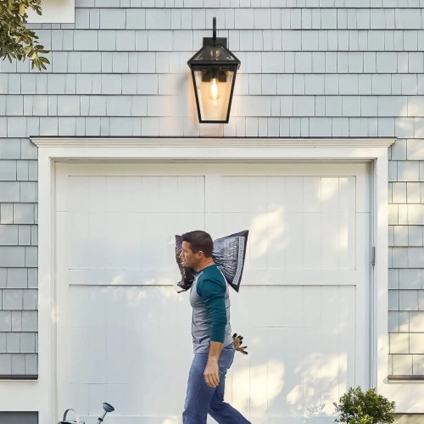 Modern Wall Lights - Outdoor Waterproof Wall Lamps (2-Pack) - Black - Wall Mount Fixture