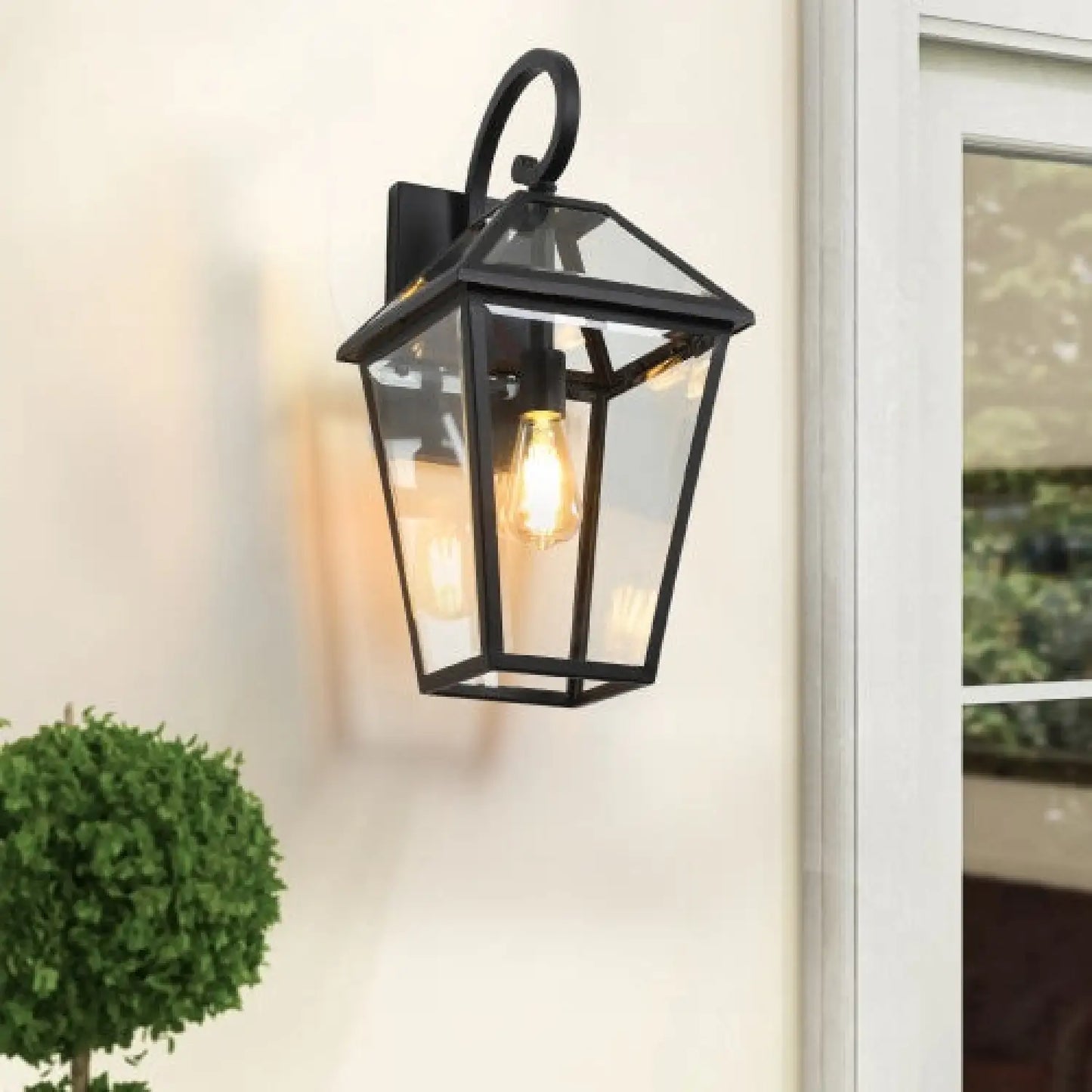 Modern Wall Lights - Outdoor Waterproof Wall Lamps (2-Pack) - Black - Wall Mount Fixture