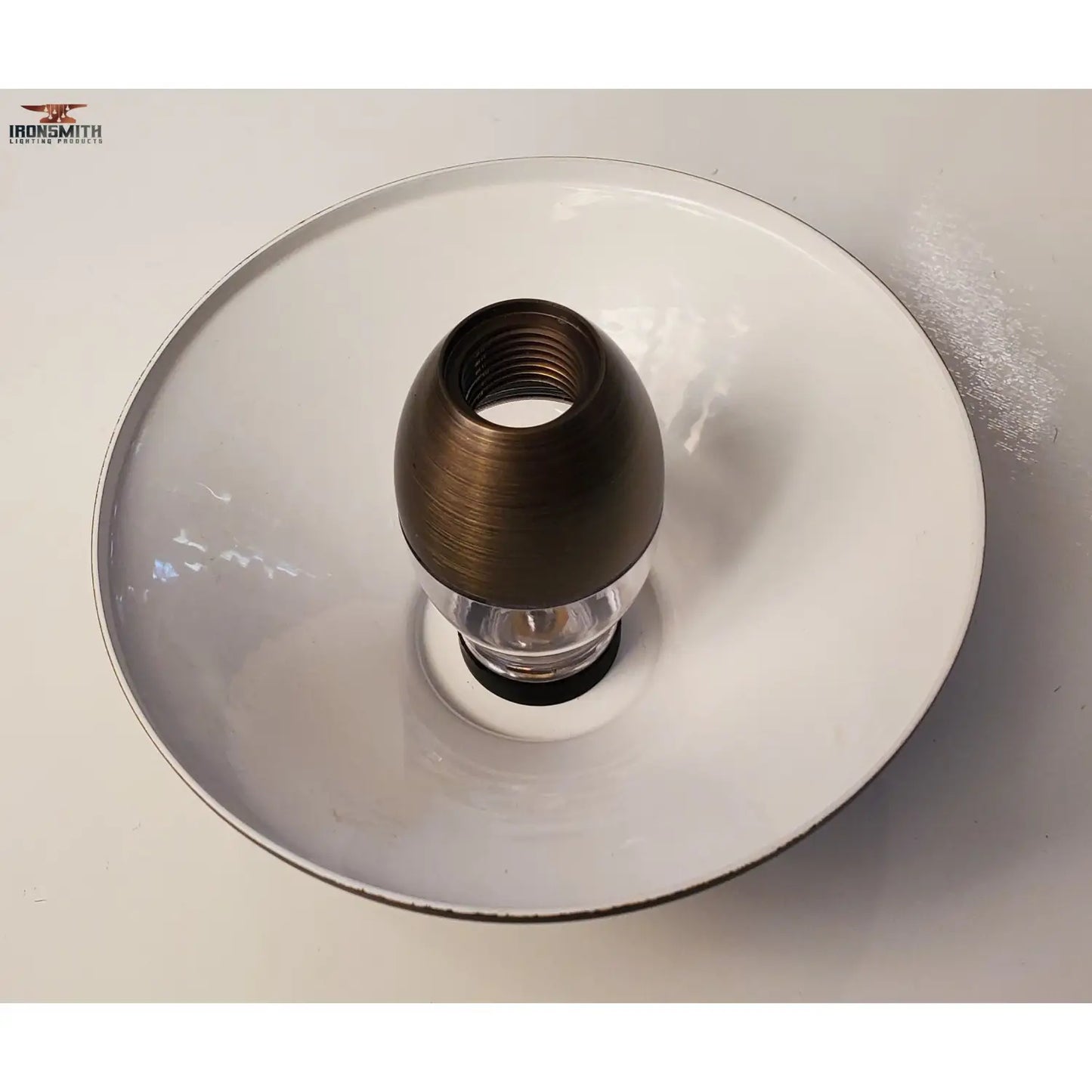 Mushroom Style Path Light Top | Solid Brass Construction | Interchangeable with Threaded Pipe Stems - Path Light Fixture