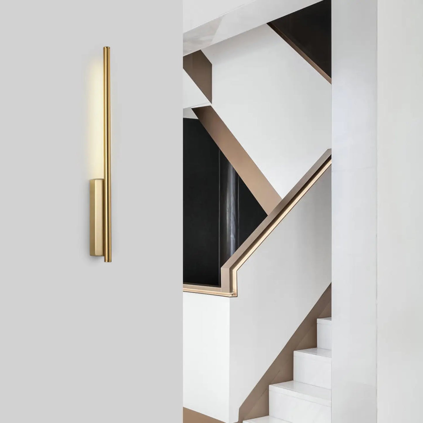 Nordic Style Wall Lamps for Living Room with Elegant Golden Lines - 12V Hanging Light