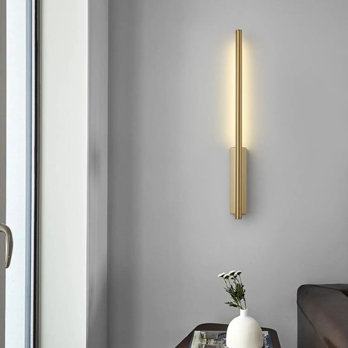 Nordic Style Wall Lamps for Living Room with Elegant Golden Lines - 12V Hanging Light