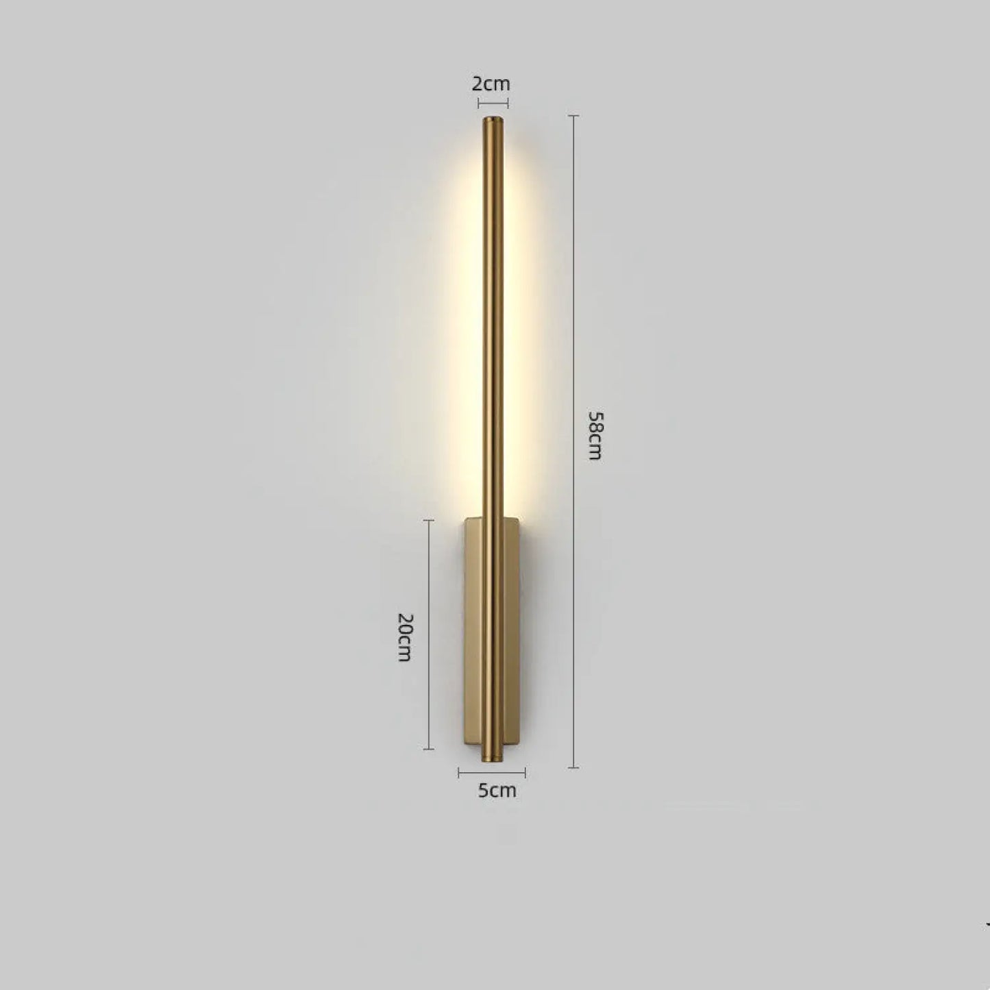 Nordic Style Wall Lamps for Living Room with Elegant Golden Lines - 12V Hanging Light