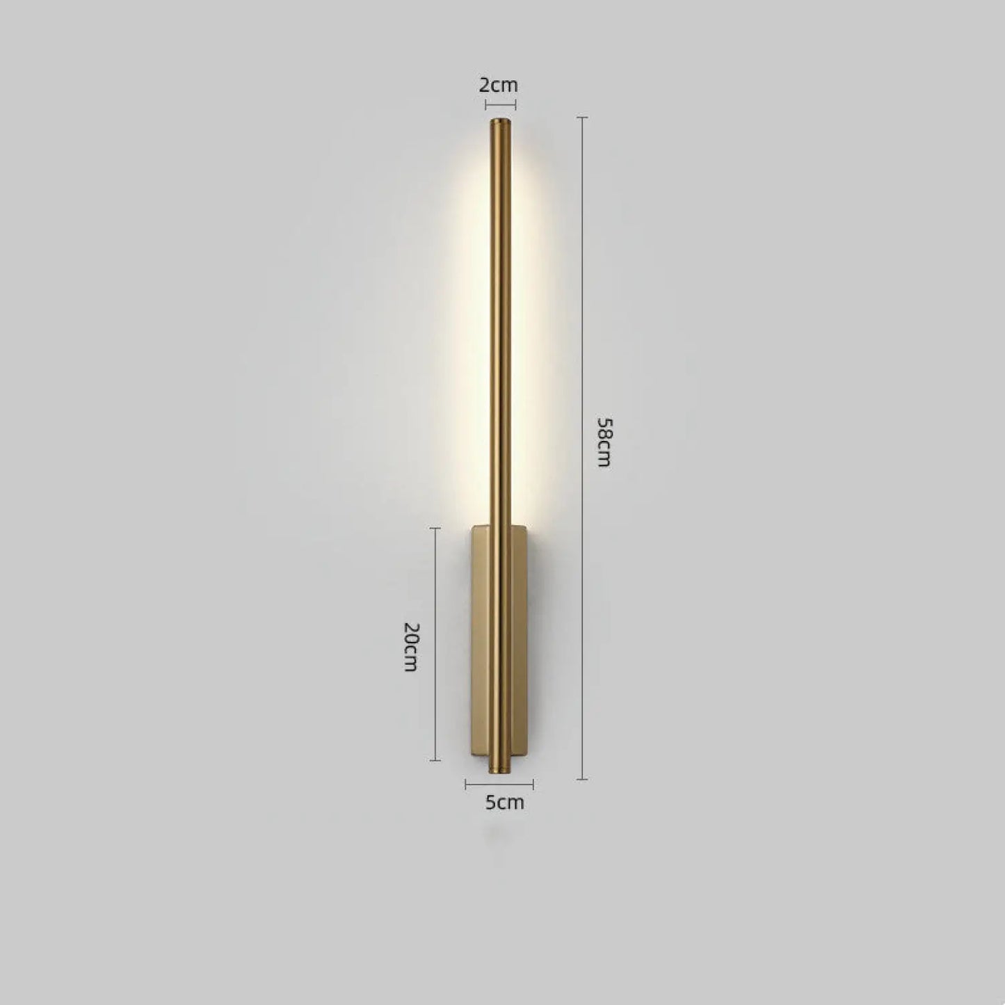 Nordic Style Wall Lamps for Living Room with Elegant Golden Lines - 12V Hanging Light