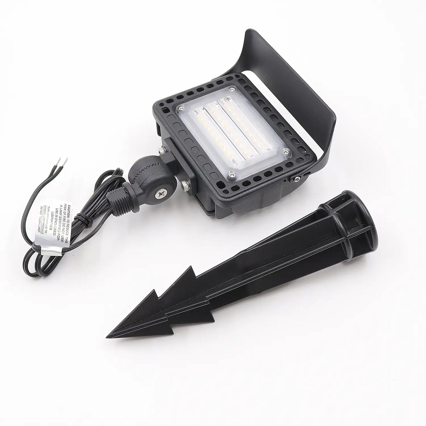 Outdoor Flood Lights Aluminum Integrated 40W Wattage with Ground Stake