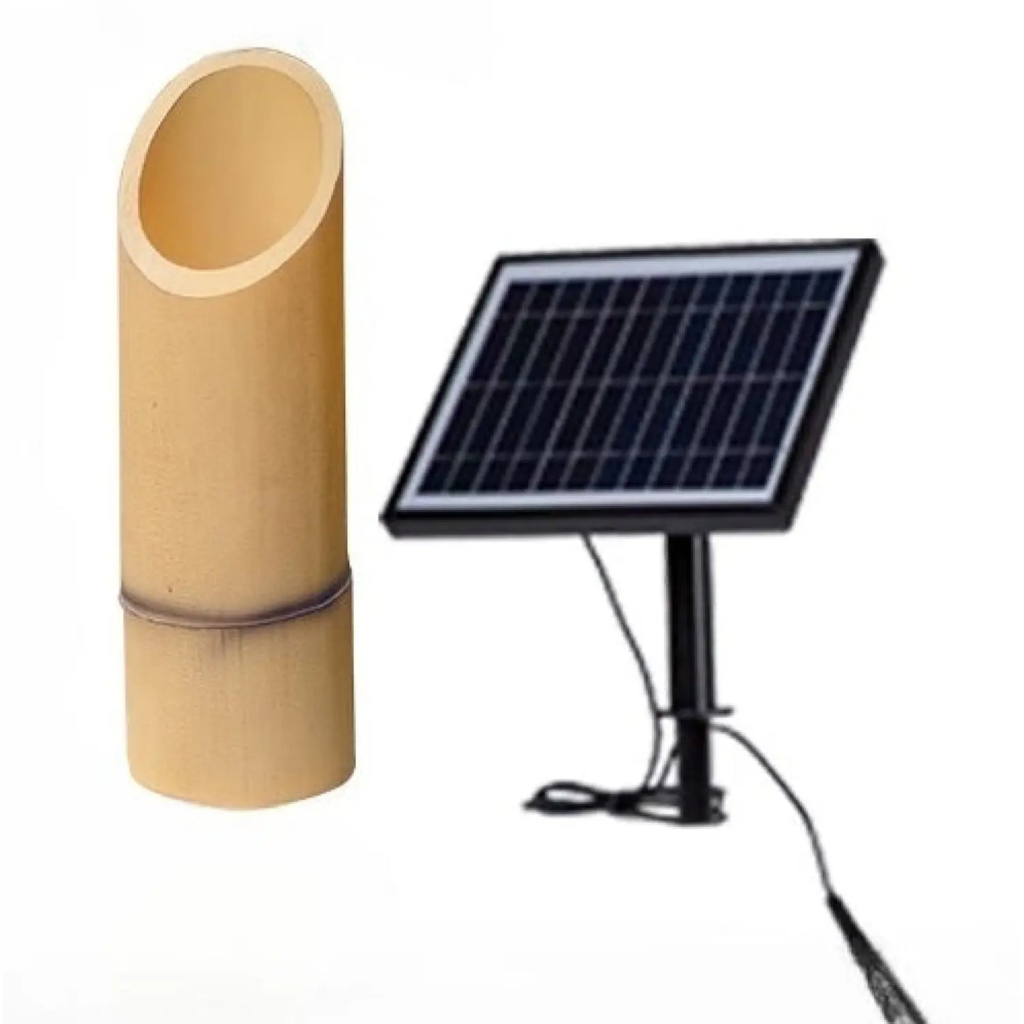 Outdoor Lamp for House - Solar Powered Bamboo Light - Solar energy / 30cm - Solar Light
