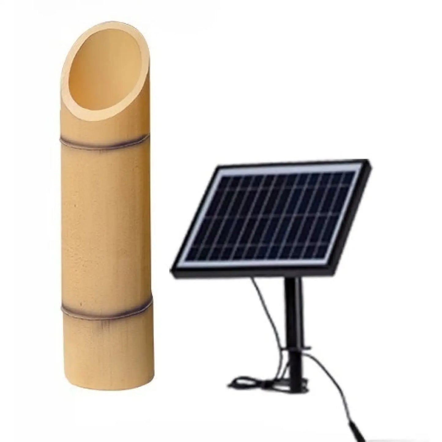 Outdoor Lamp for House - Solar Powered Bamboo Light - Solar energy / 40cm - Solar Light