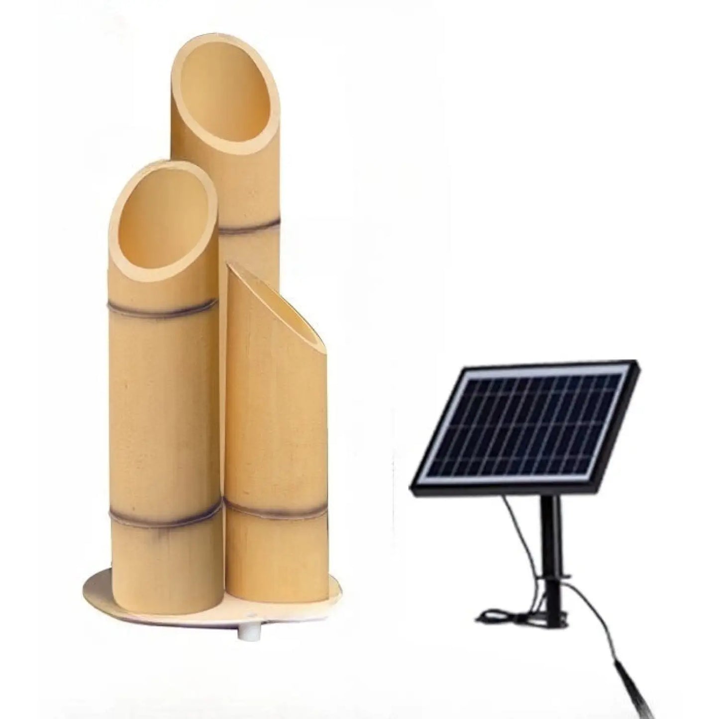 Outdoor Lamp for House - Solar Powered Bamboo Light - Solar energy / Set - Solar Light
