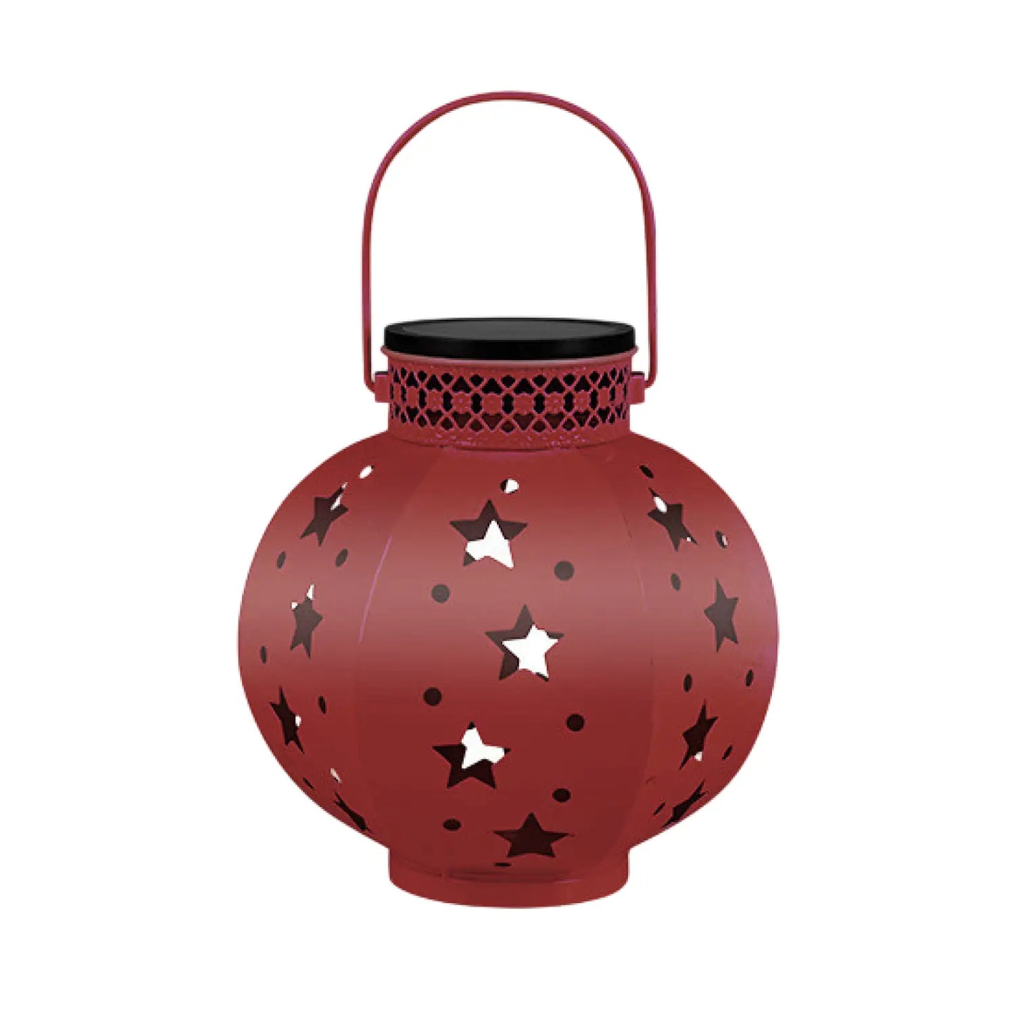 Outdoor LED Solar Night Light for Courtyard - Red - Solar Light