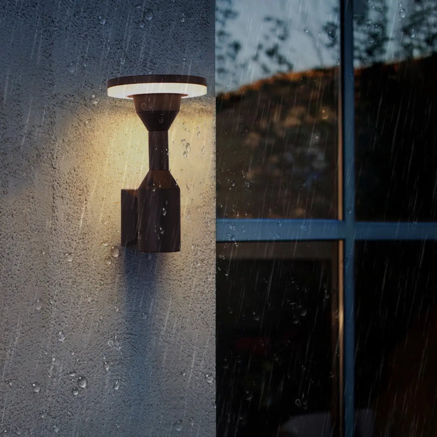 Outdoor Waterproof Led Wall Lamp Simple Terrace - Circular 12W / Warm Light - 12V Hanging Light