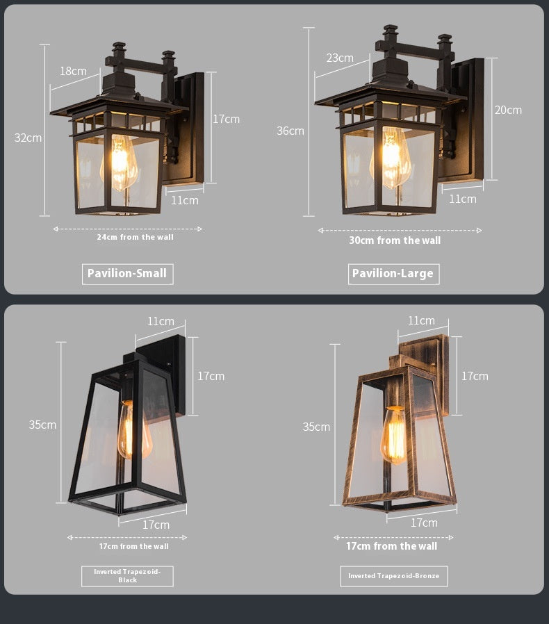 Outdoor Solar Lights for Wall with Waterproof for Garden & Patio - 12V Hanging Light