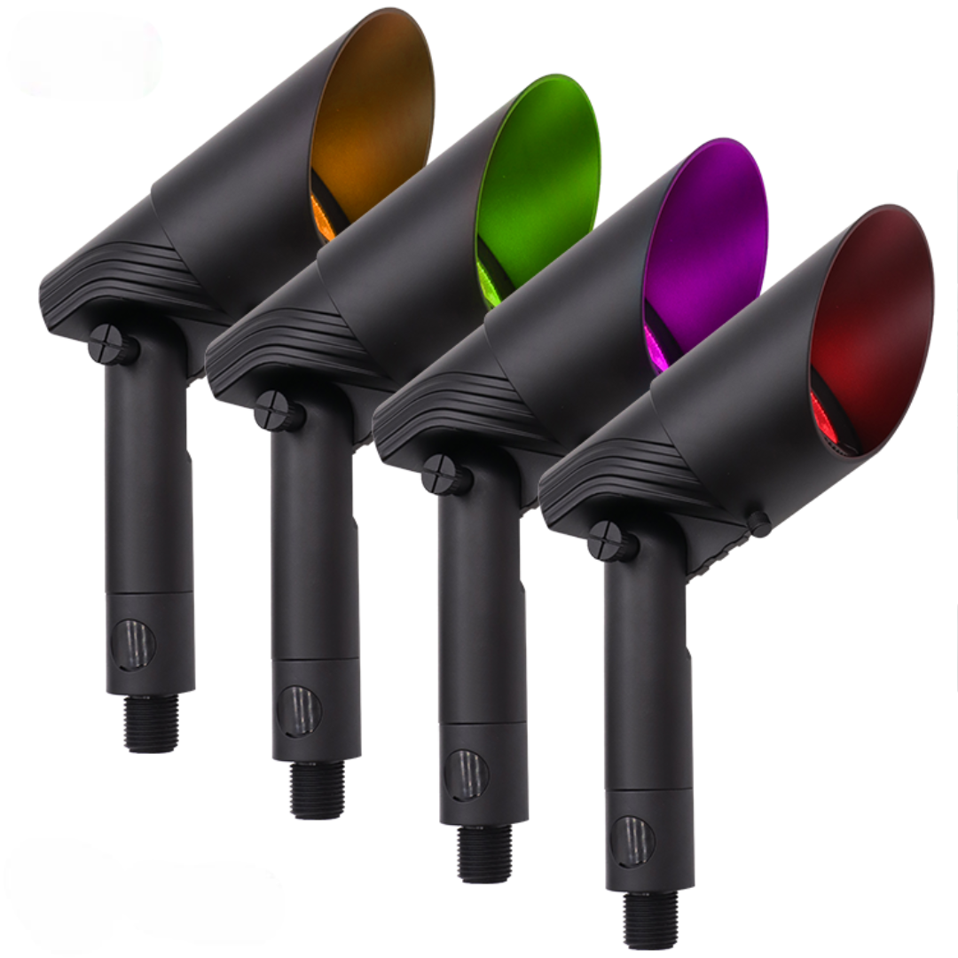 Outdoor Spotlight for House RGB CCT Tunable Bluetooth Smart Landscape Light Spot Light Fixture