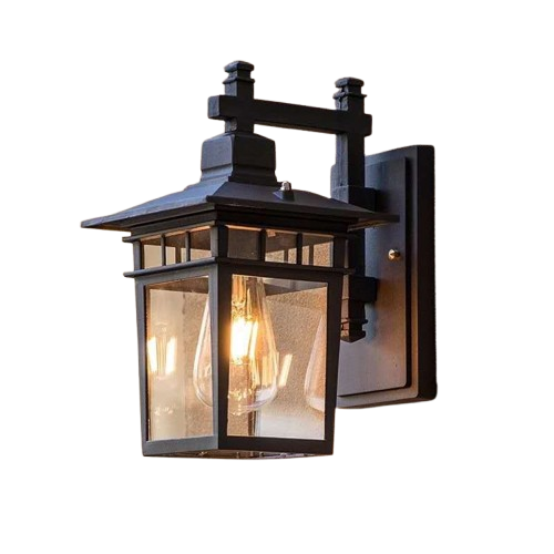 Outdoor Waterproof Wall Lamp Solar Outdoor - Sand Black - 12V Hanging Light