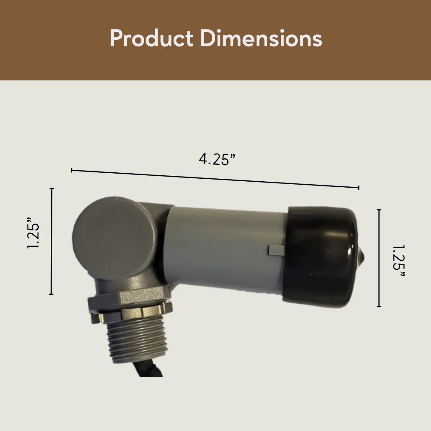 Photocell with Watertight Cover & Quick Connector - 120 Volts / 1800 Watts / Grey - Transformer