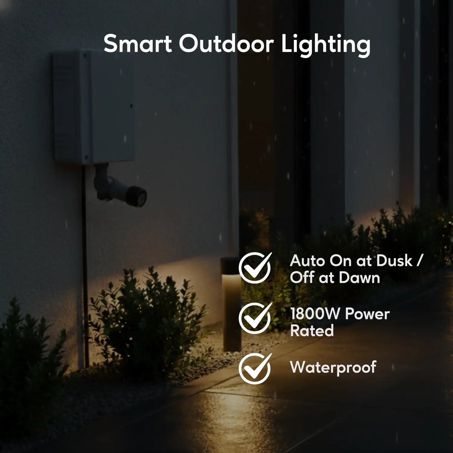 Photocell with Watertight Cover & Quick Connector - 120 Volts / 1800 Watts / Grey - Transformer