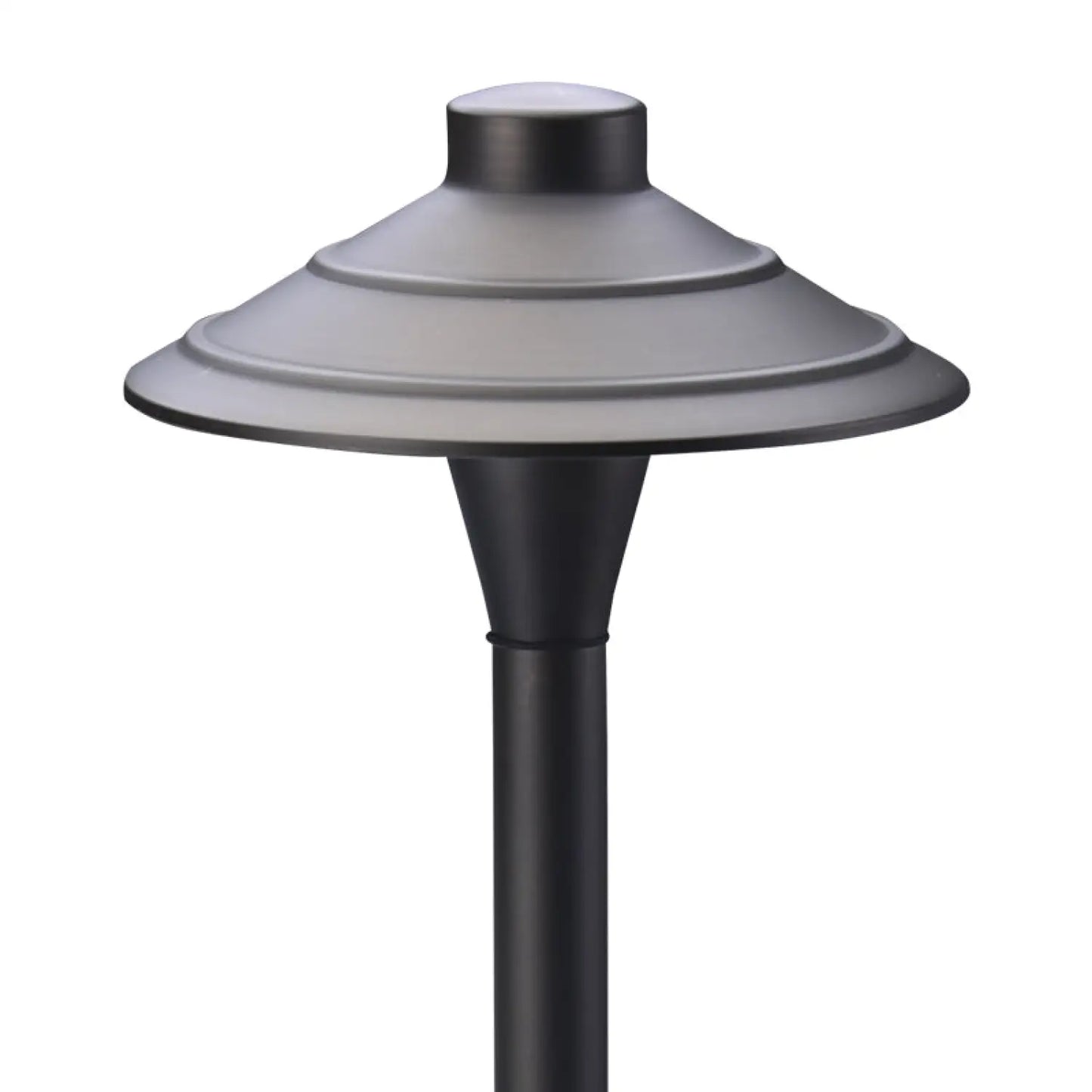 Premium Path Lights Landscape Flat Hat Die Cast Brass G4 Socket 72″ Lead Wire Hat / Gunmetal Path Light Fixture