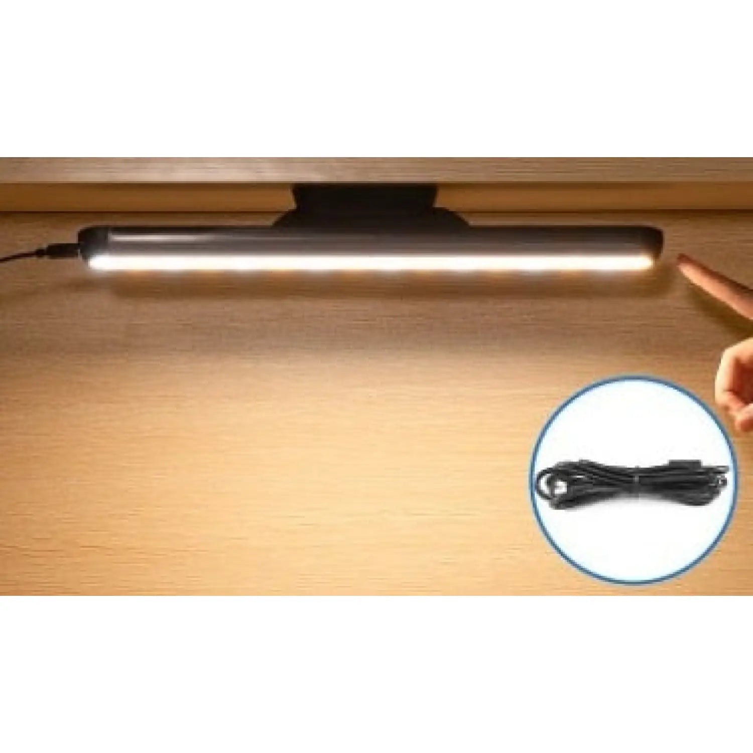 Rechargeable Desk Light Bar with Magnetic Base and LED Glow - With cable - Light Fixture