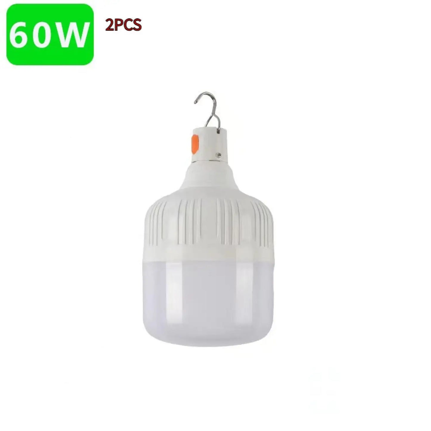 Night Market Stall Rechargeable Light Led Bulb 6500k to 7000k / 60W with Android Cable / 2pcs 12V Hanging Light