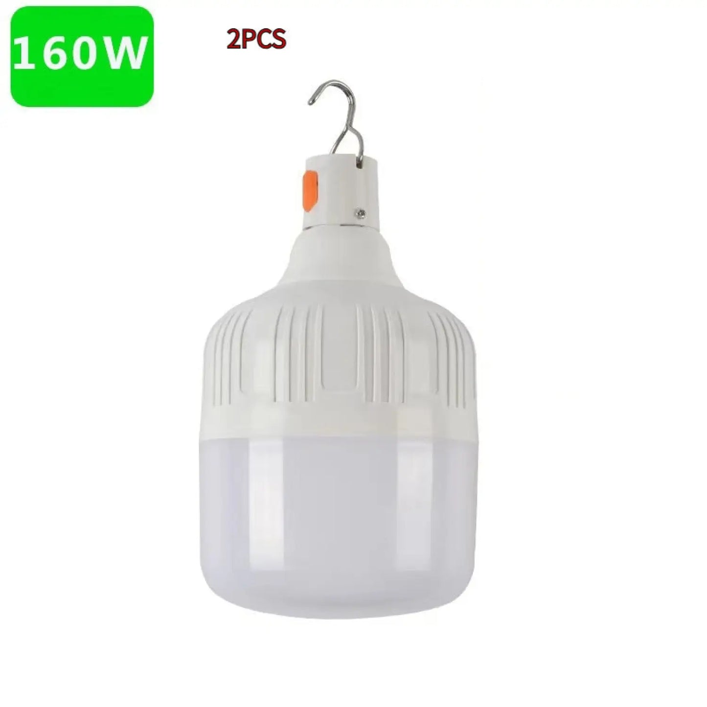 Night Market Stall Rechargeable Light Led Bulb 6500k to 7000k / 160W with Android Cable / 2pcs 12V Hanging Light