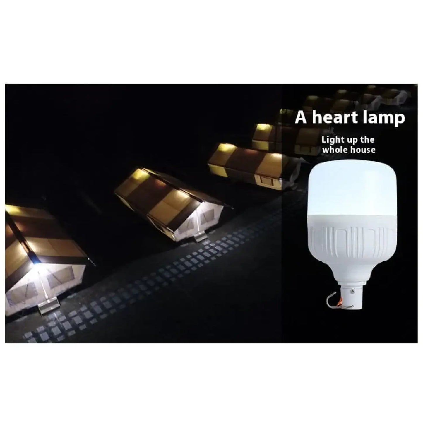 Rechargeable LED Light Bulb Lights with Portable Battery Power 12V Hanging Light