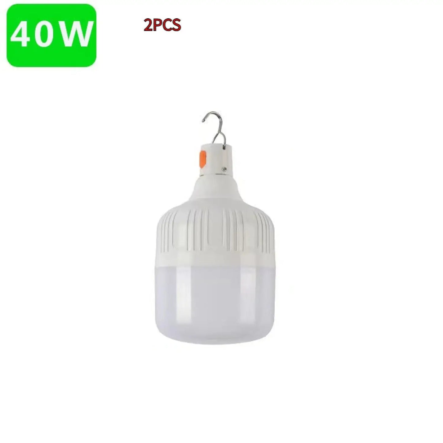Night Market Stall Rechargeable Light Led Bulb 6500k to 7000k / 40W with Android Cable / 2pcs 12V Hanging Light