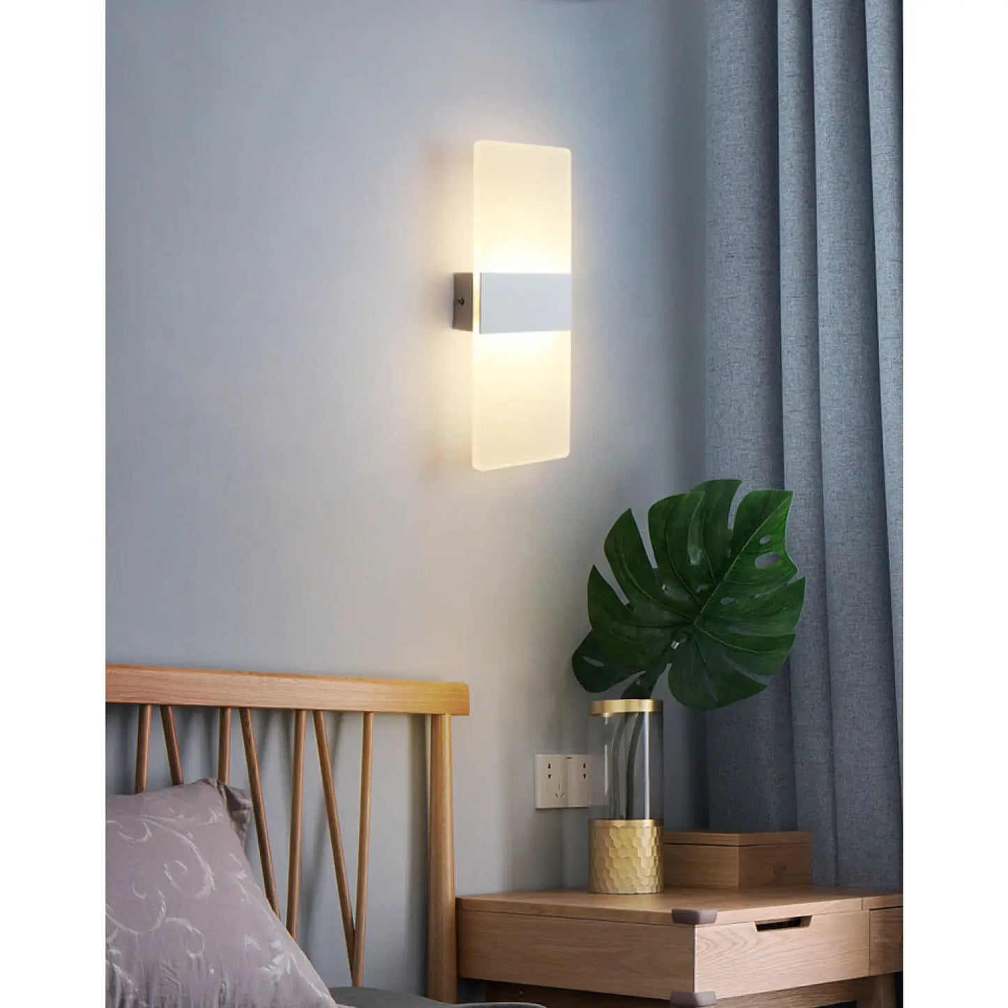 Rectangle Light Fixture with LED for Aisles Corridors and Rooms - Wall Mount Fixture