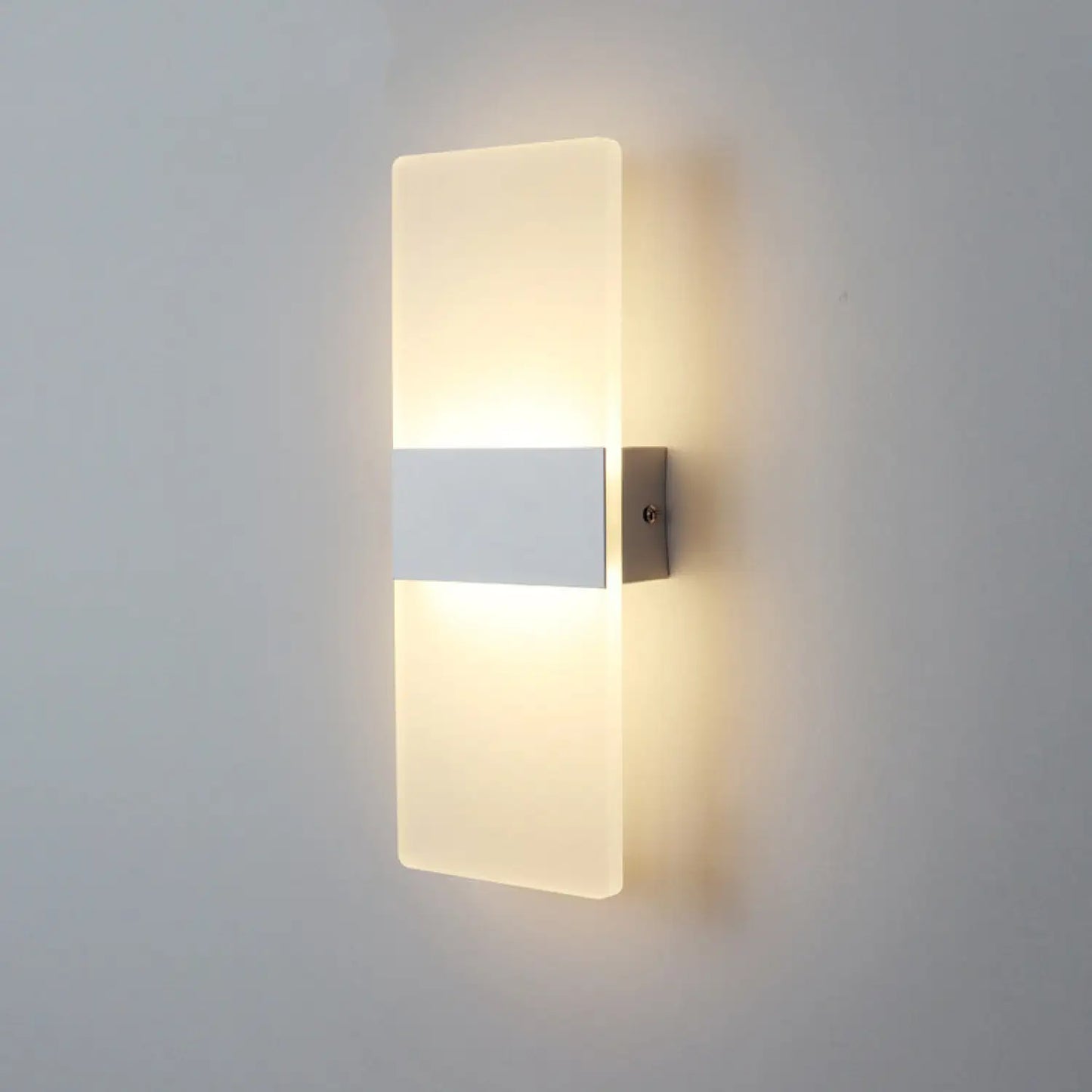 Rectangle Light Fixture with LED for Aisles Corridors and Rooms - White model 27x10cm6 watts / White light - Wall Mount