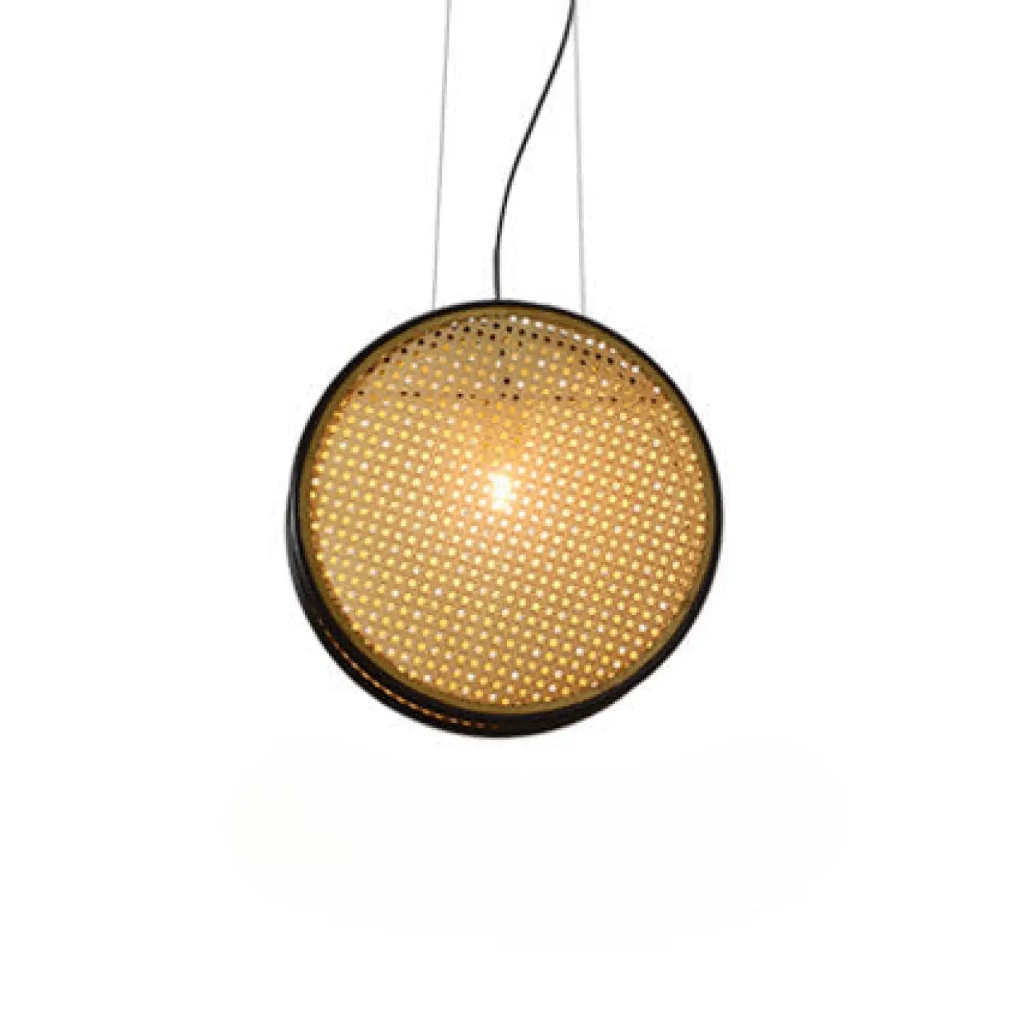 Retro Lamps with Rattan Design – Perfect for Restaurant Ambiance - Black / 40cm - Hanging Light