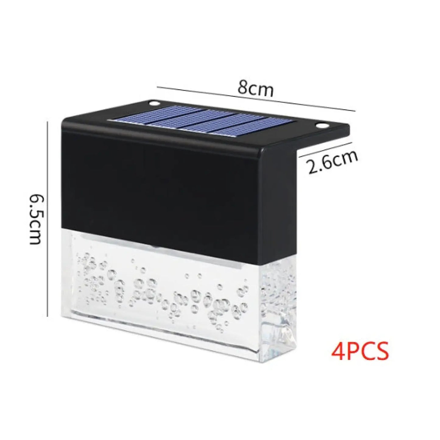 RGB LED Solar Fence Light - Waterproof Step Light for Outdoor - 12V Hanging Light