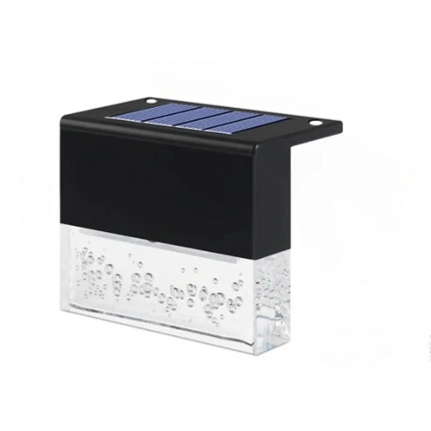 RGB LED Solar Fence Light - Waterproof Step Light for Outdoor - Black - 12V Hanging Light
