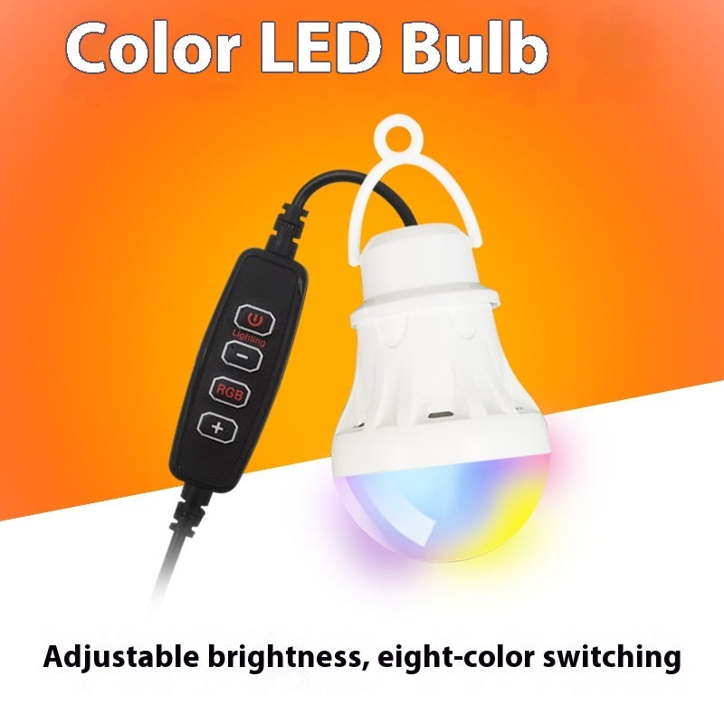 RGB Magic Color 5V Mobile Power Bulb Low Voltage Led - USB Magic Light Bulb - 12V Hanging Light