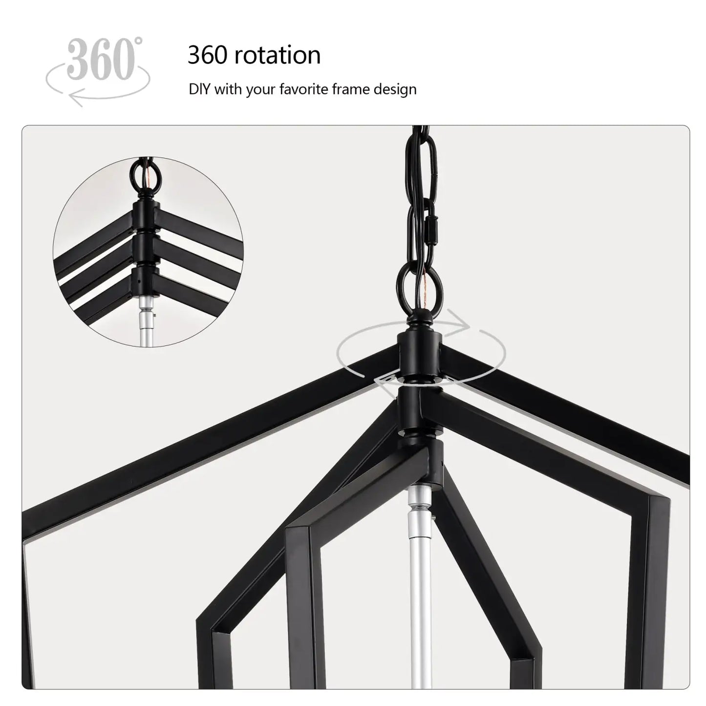 Rustic Modern Hanging Light Living Room with 12 Bulbs and Silver Finish Matte Black Hanging Light