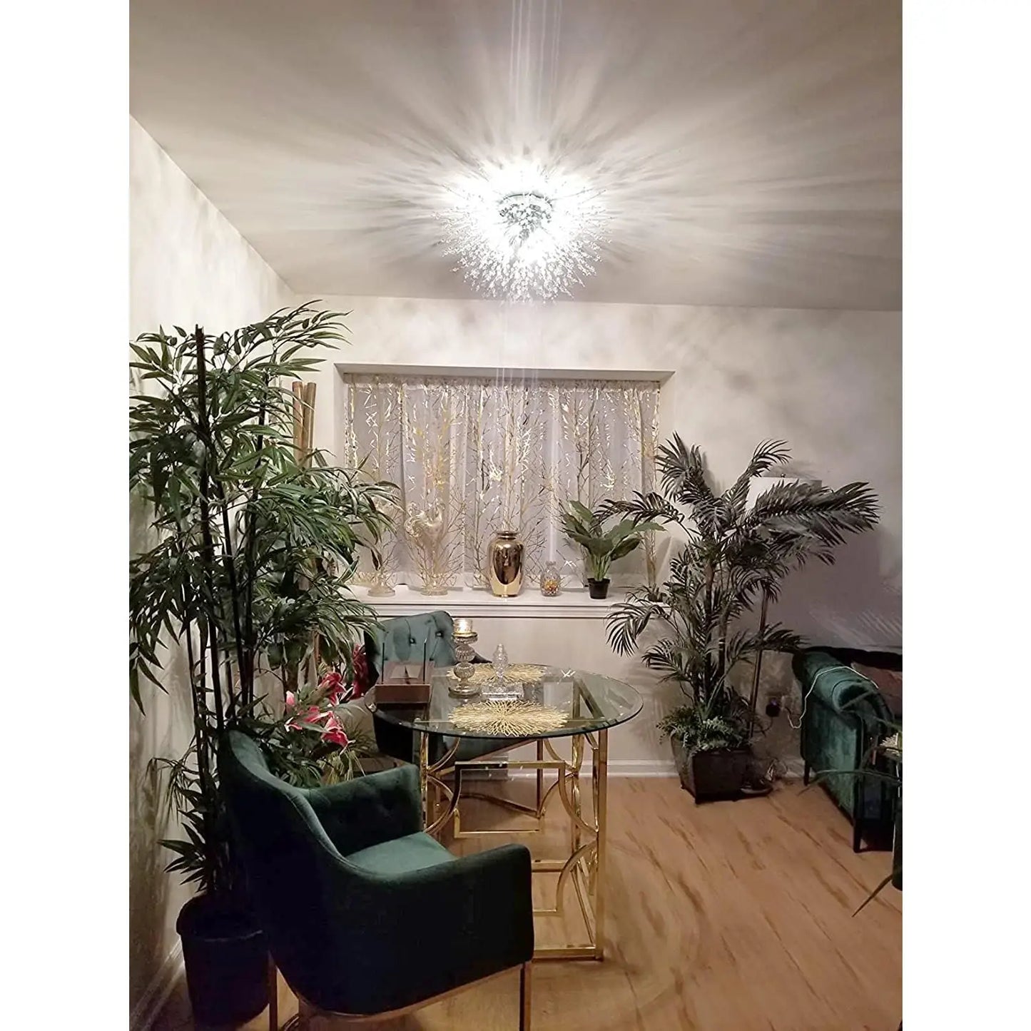 Satellite Fireworks Crystal Chandelier Modern Recessed Light - Argent - Ceiling Light