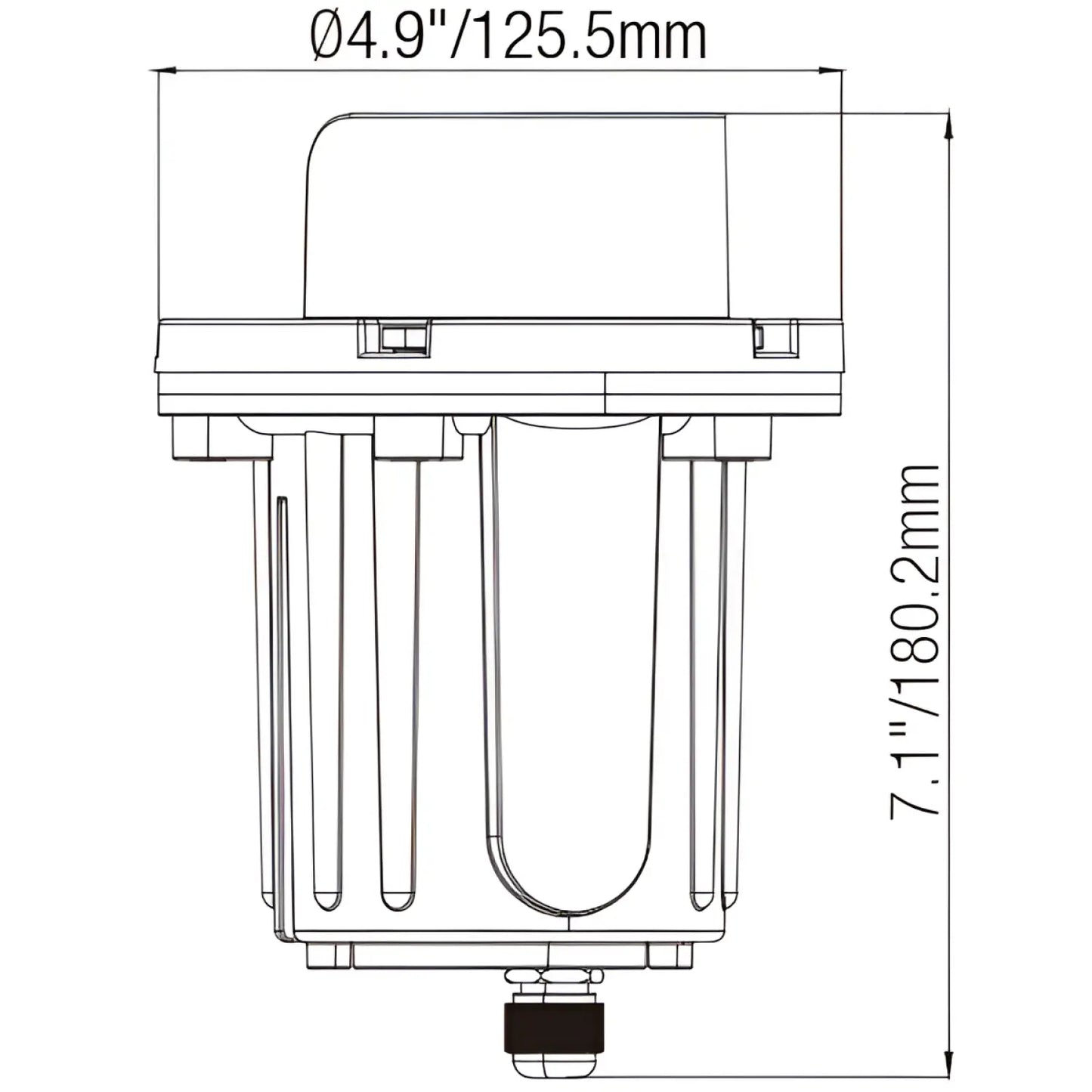 Shrouded Inground Well Lights for MR16 Bulbs with Lead Wire - Well Light