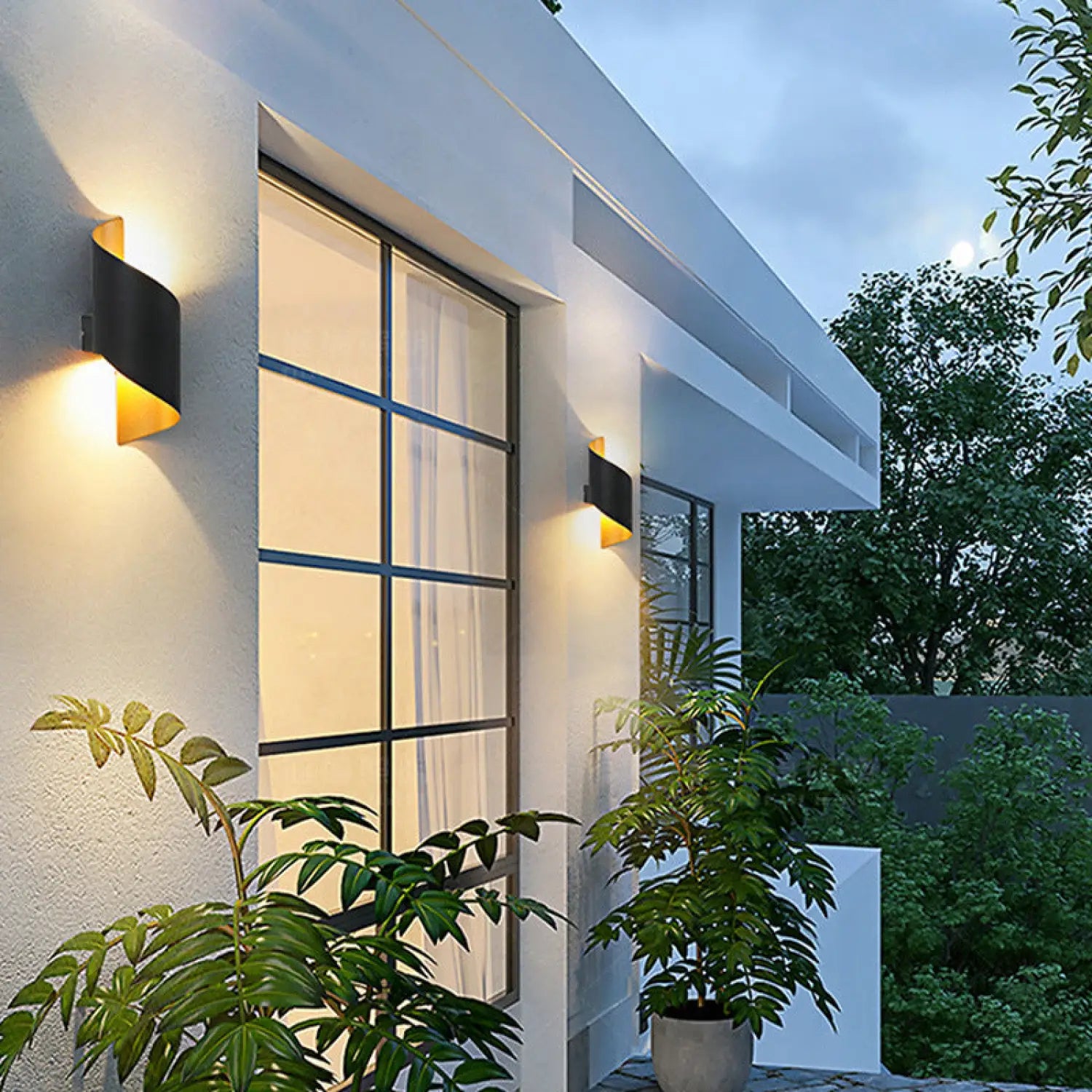 Simple Outdoor LED Lamp with Sleek Waterproof Design - 12V Hanging Light