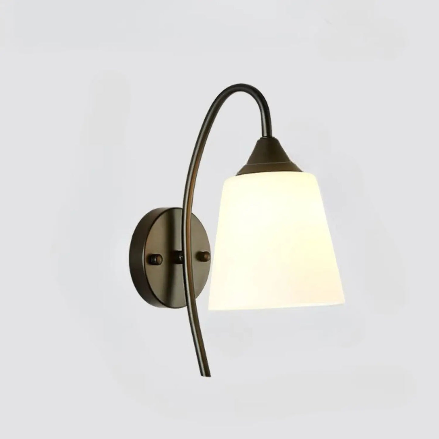 Simple Style Wall Lamp for Bedside in Home Interiors - 2021 Black Flat / With 12W 3 Color Light - Wall Mount Fixture