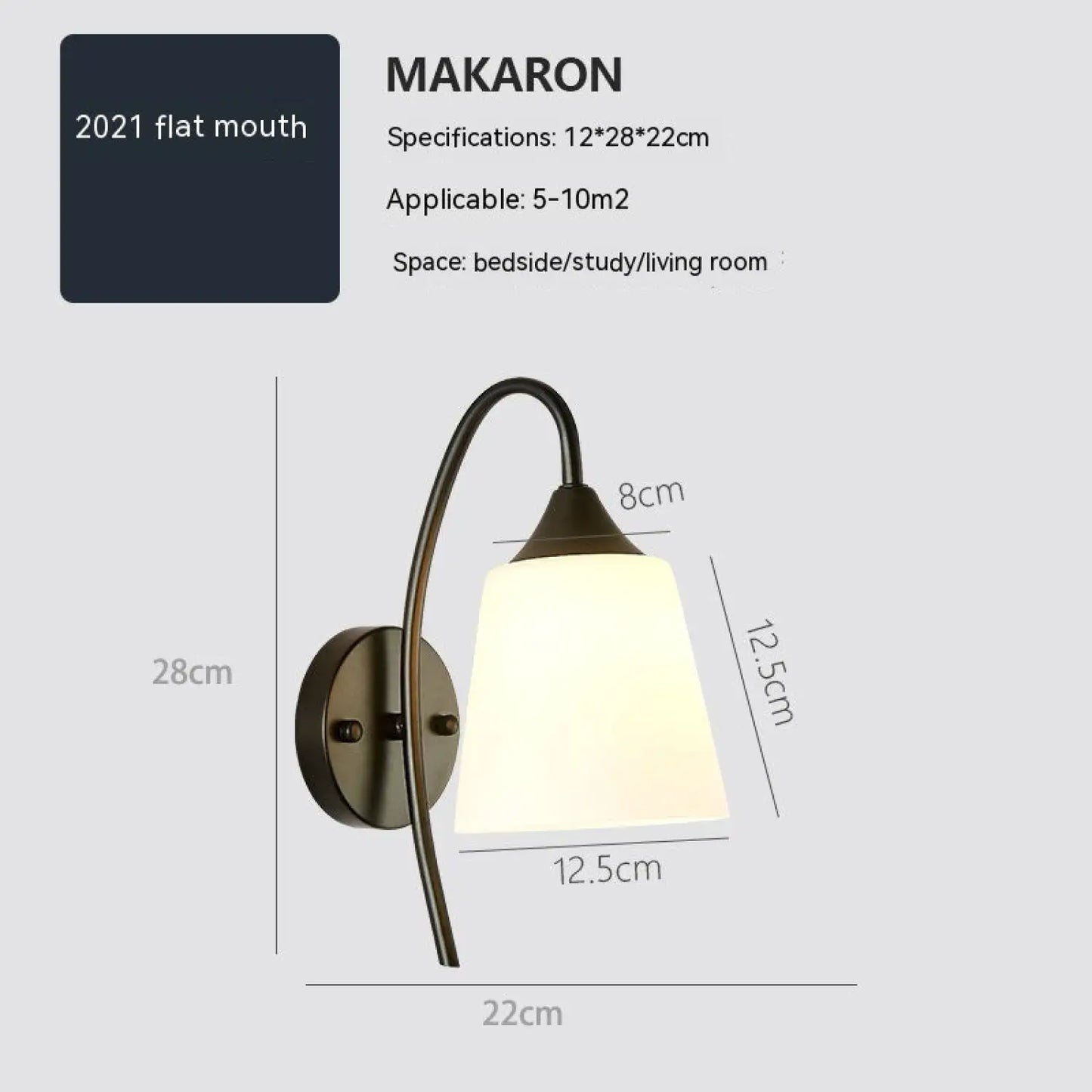 Simple Style Wall Lamp for Bedside in Home Interiors - Wall Mount Fixture