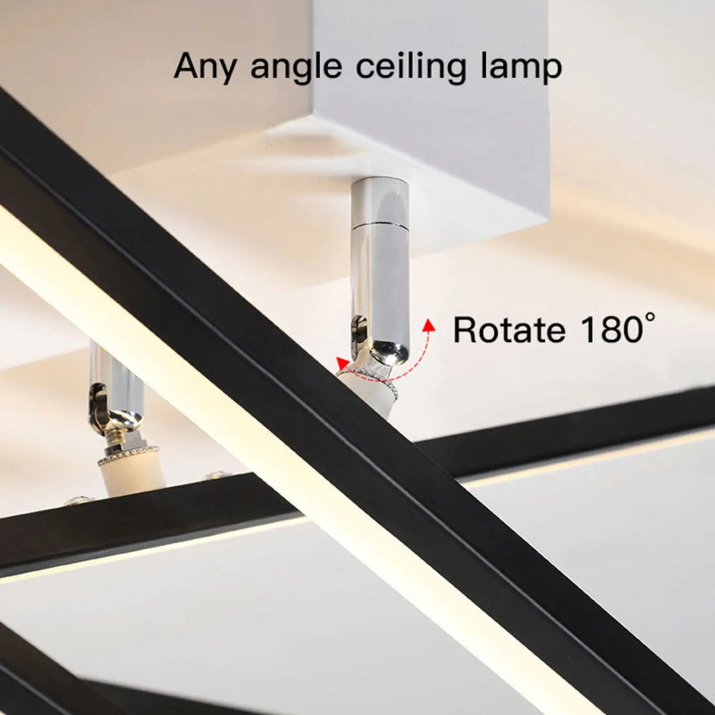 Sleek Modern Ceiling Lights for Living Room with Ambient LED Glow - 12V Hanging Light