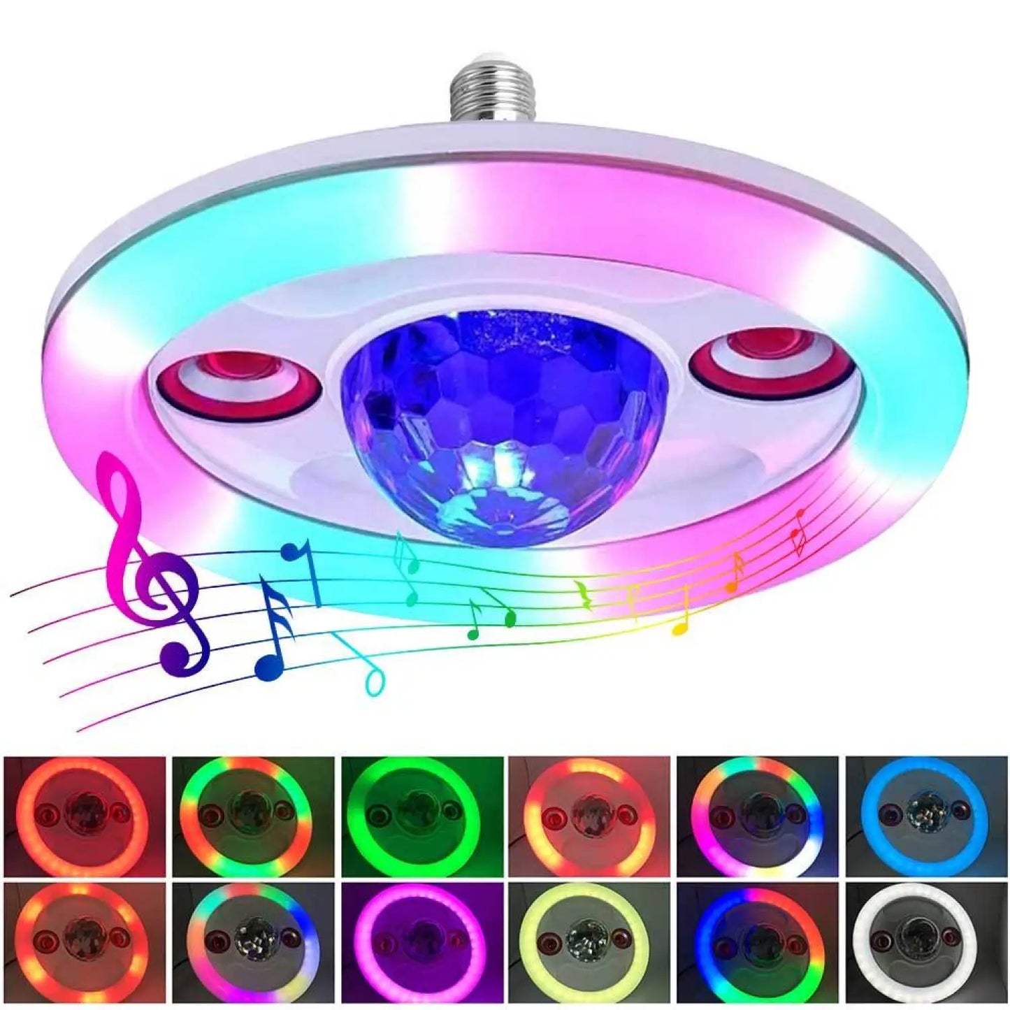Bluetooth Music Bulb Magic Ball Stage Sound Light 12V Hanging Light