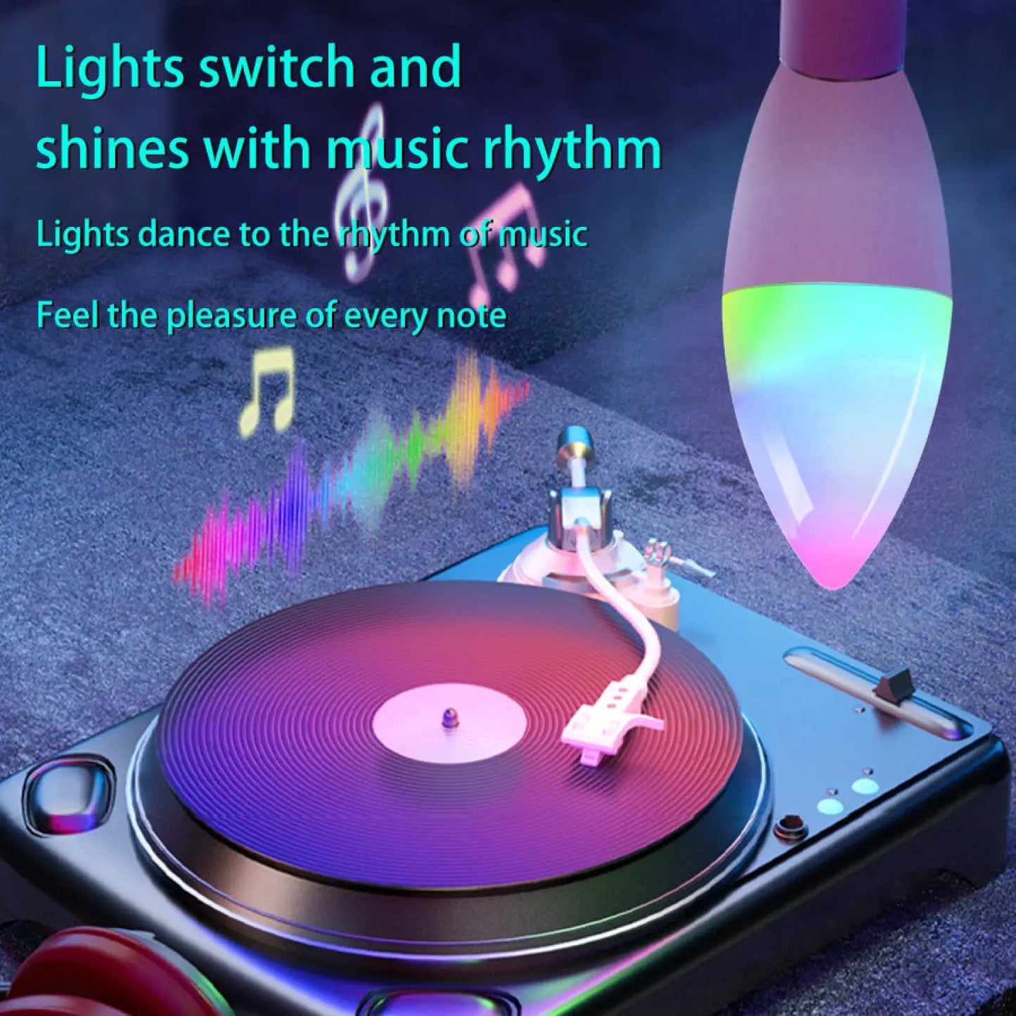Smart LED Lamps | E14 RGB CW WW Dimmable Bulb with Voice Control - Photo Color / RGB / 220V US - LED bulb