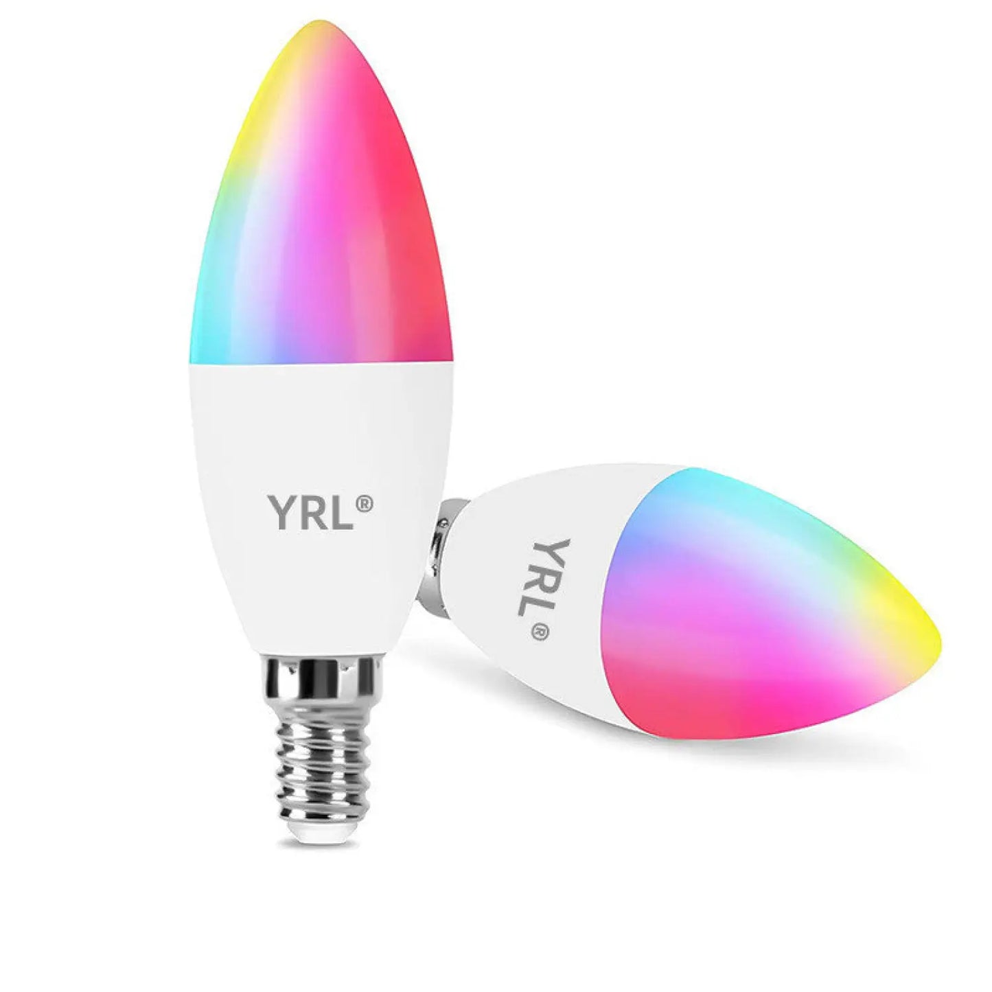 Smart LED Lamps | E14 RGB CW WW Dimmable Bulb with Voice Control - Photo Color / RGB / 220V US - LED bulb