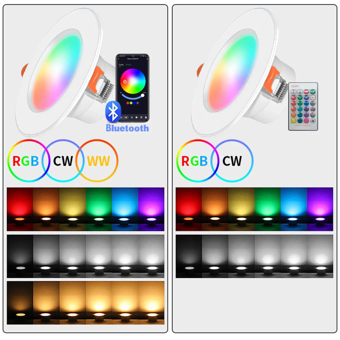 Graffiti Bluetooth Smart Downlight Voice Control Full Color Dimming Speaker Five way Light 12V Hanging Light