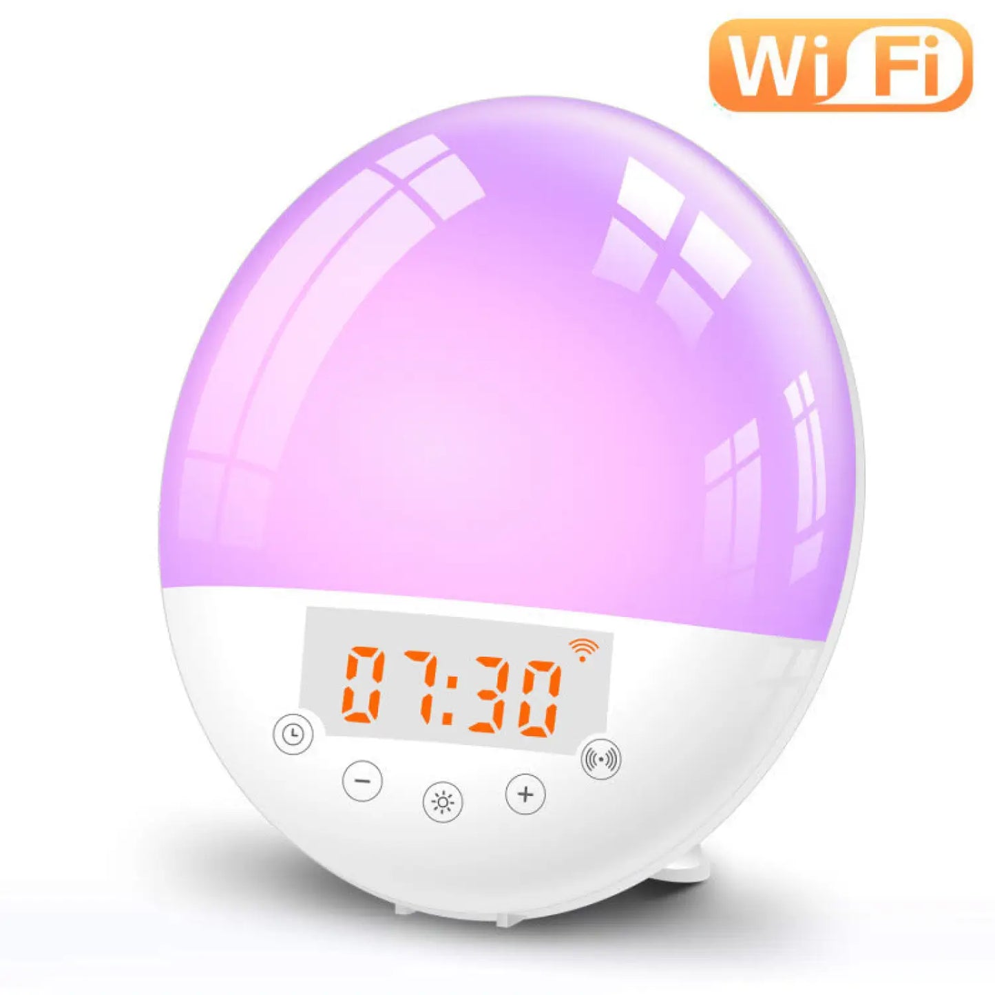 Smart Wakeup Light Alarm Clock with Sunrise Simulation and Voice Control - US Version - Light Fixture