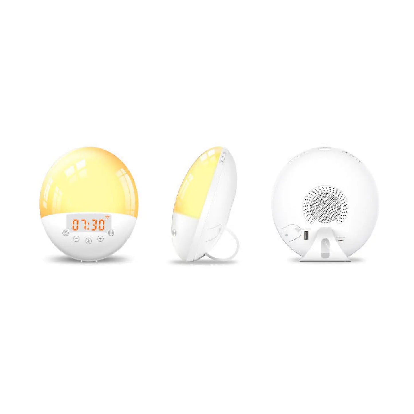 Smart Wakeup Light Alarm Clock with Sunrise Simulation and Voice Control - US Version - Light Fixture