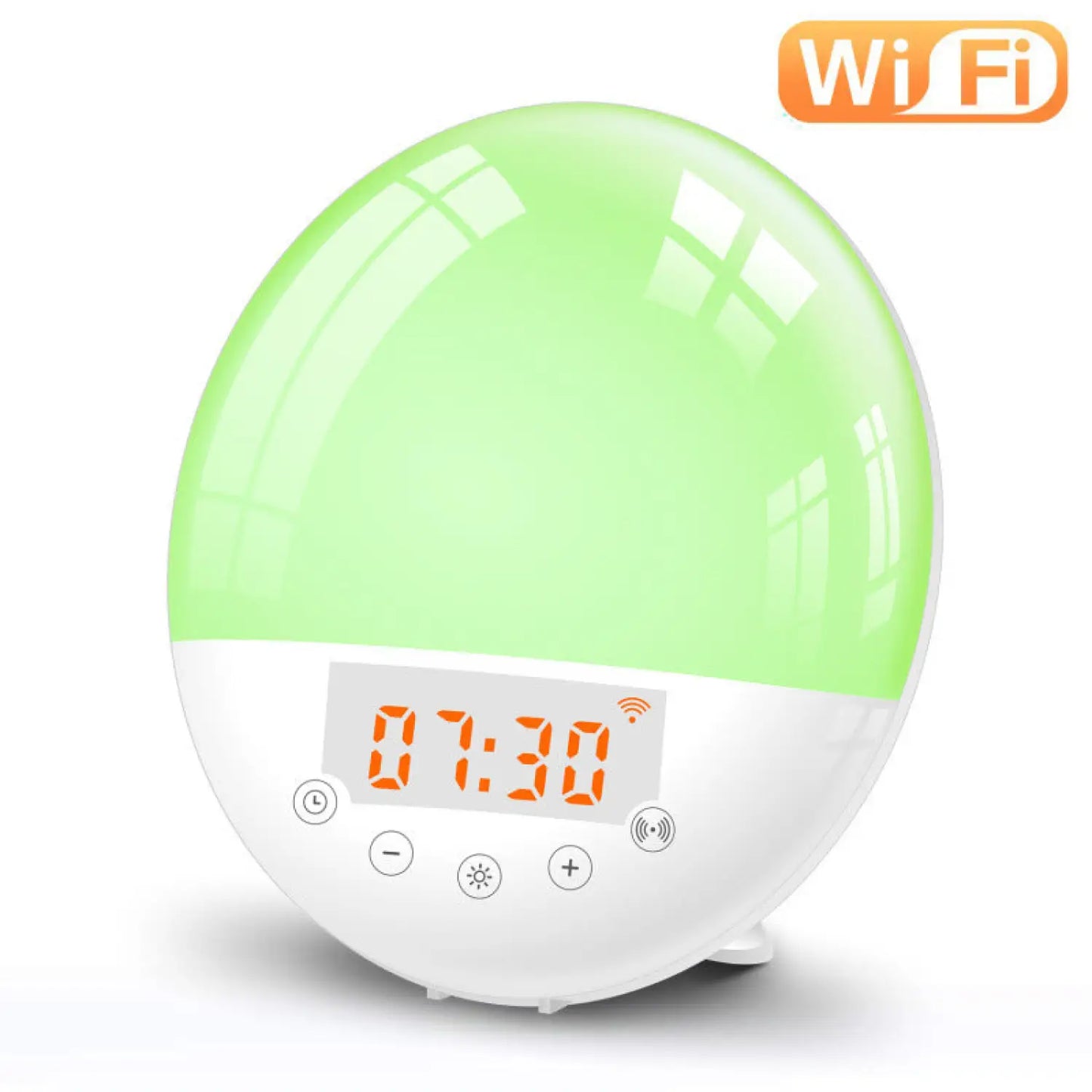 Smart Wakeup Light Alarm Clock with Sunrise Simulation and Voice Control - US Version - Light Fixture