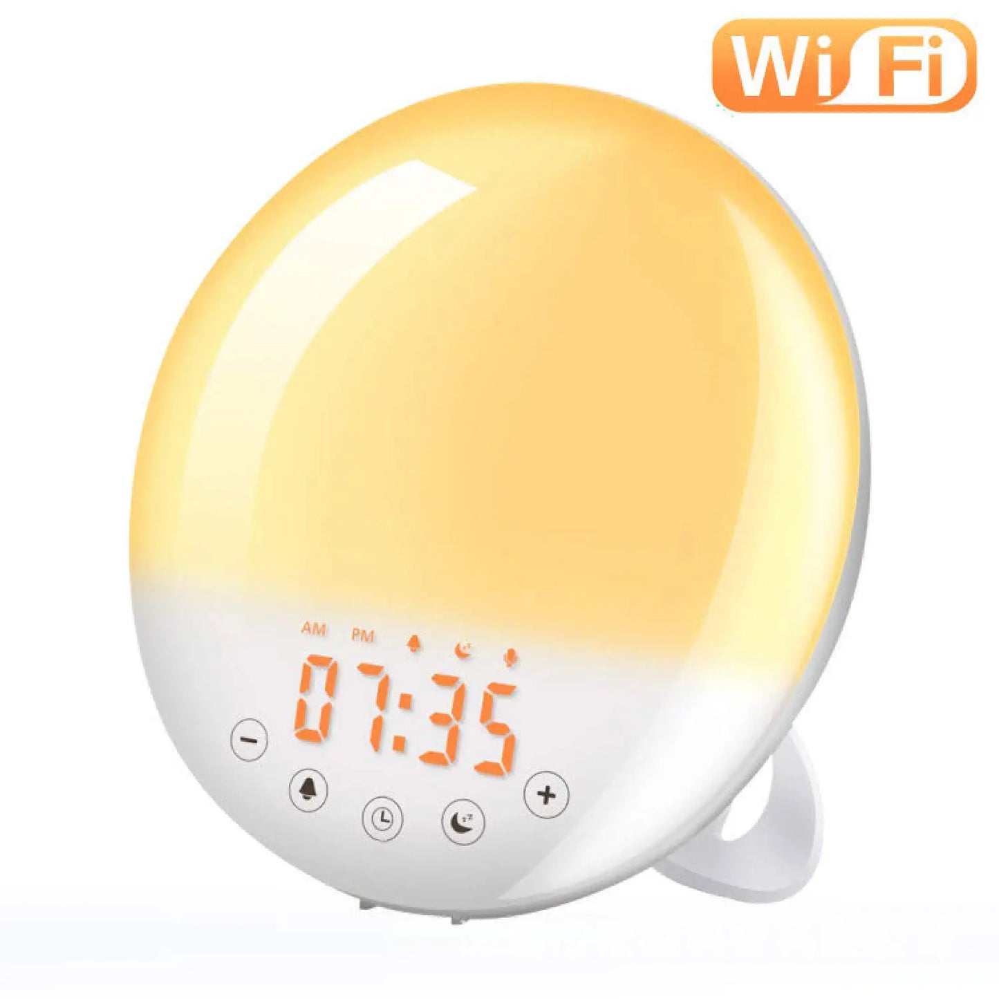 Smart Wakeup Light Alarm Clock with Sunrise Simulation and Voice Control - US Version - Light Fixture